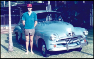 The car in 1989, with a young Ken Seymour